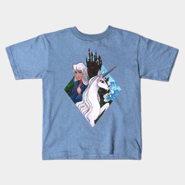 Amalthea Kids T-Shirt by AriesNamarie